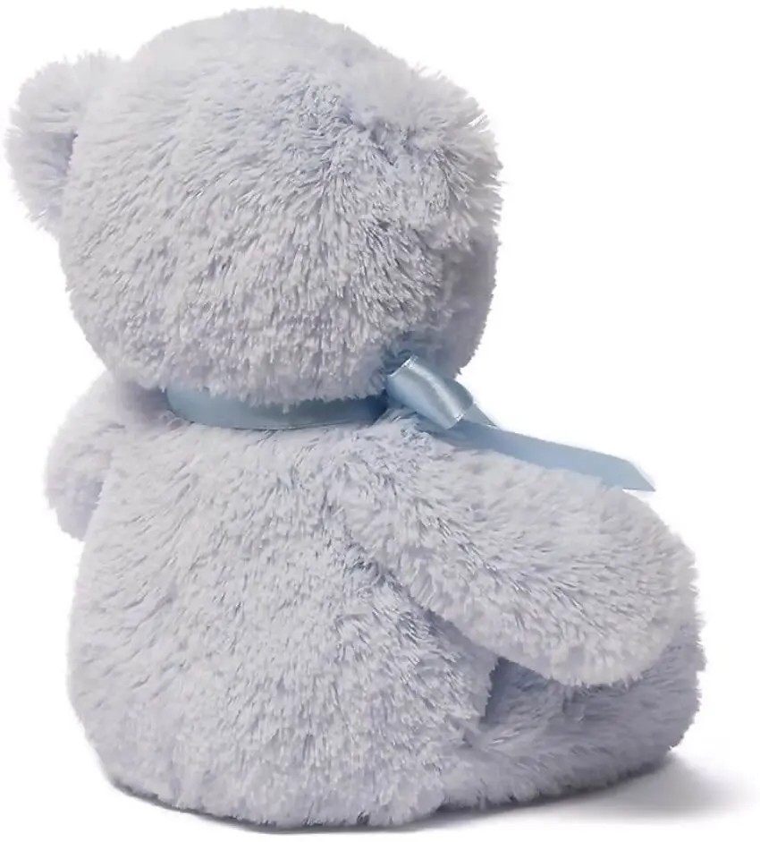 My First Teddy - Blue Plush Soft Toy Bear 25cm