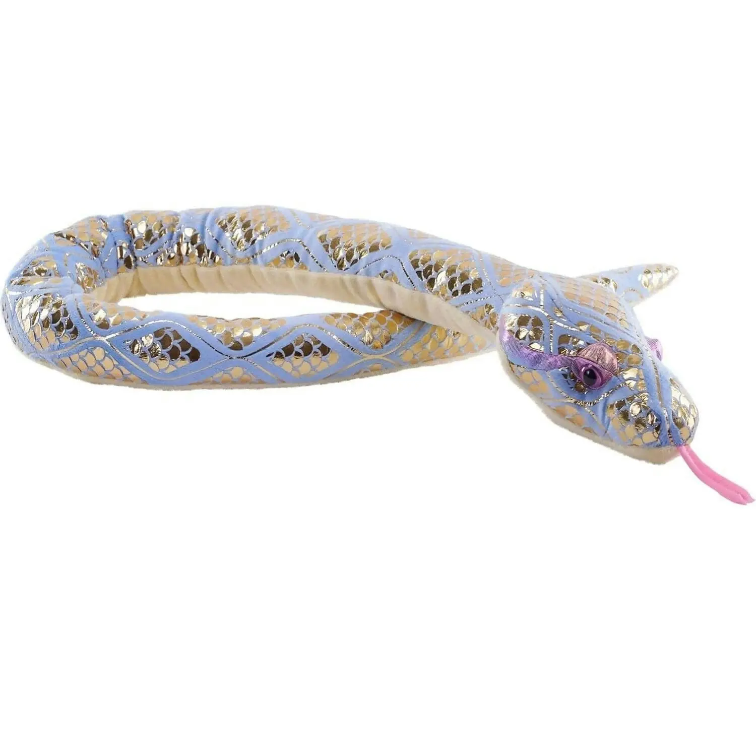 Wild Republic - Plush Snake Foil Diamond Blue 173cm