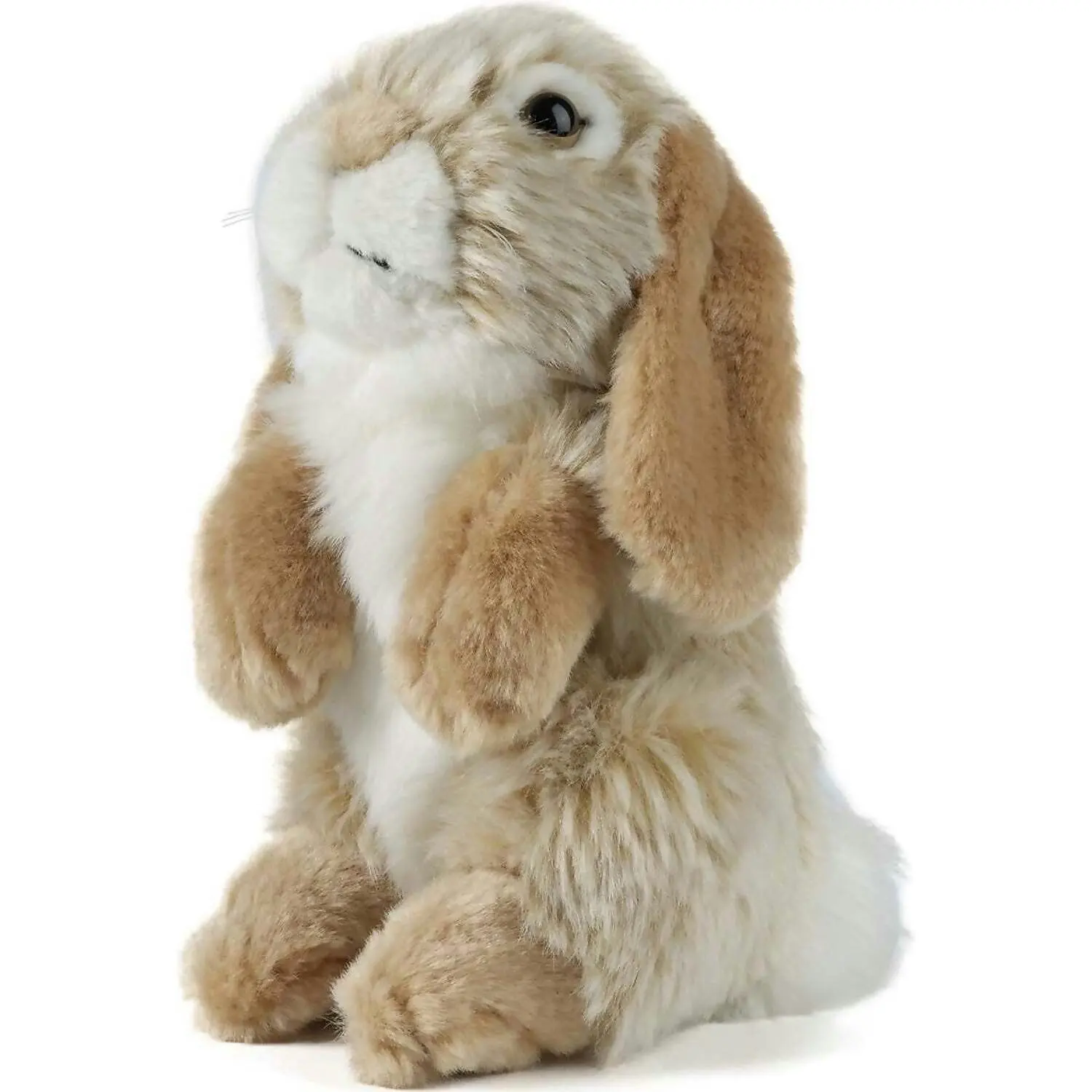 Living Nature - Brown Sitting Lop Eared Rabbit 18cm Plush