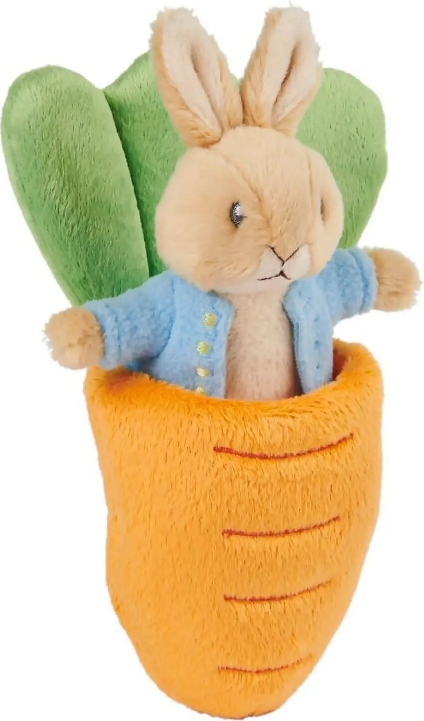 Beatrix Potter - Peter Rabbit Mini Plush & Carrot - Jasnor