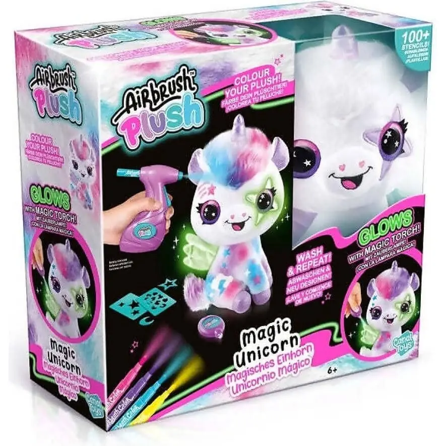 Airbrush - Plush Magic Unicorn Glow In The Dark