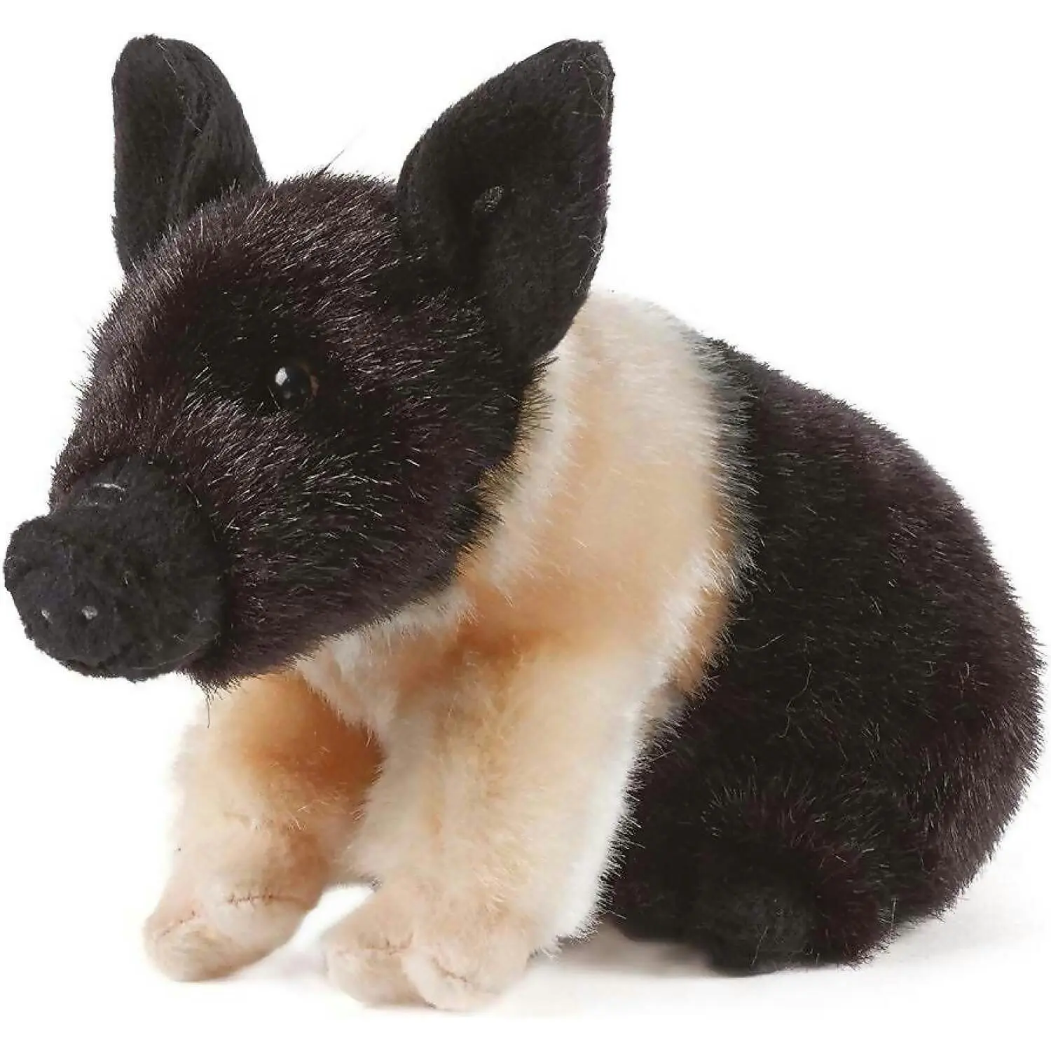 Living Nature - Black & Pink Piglet 17cm Plush