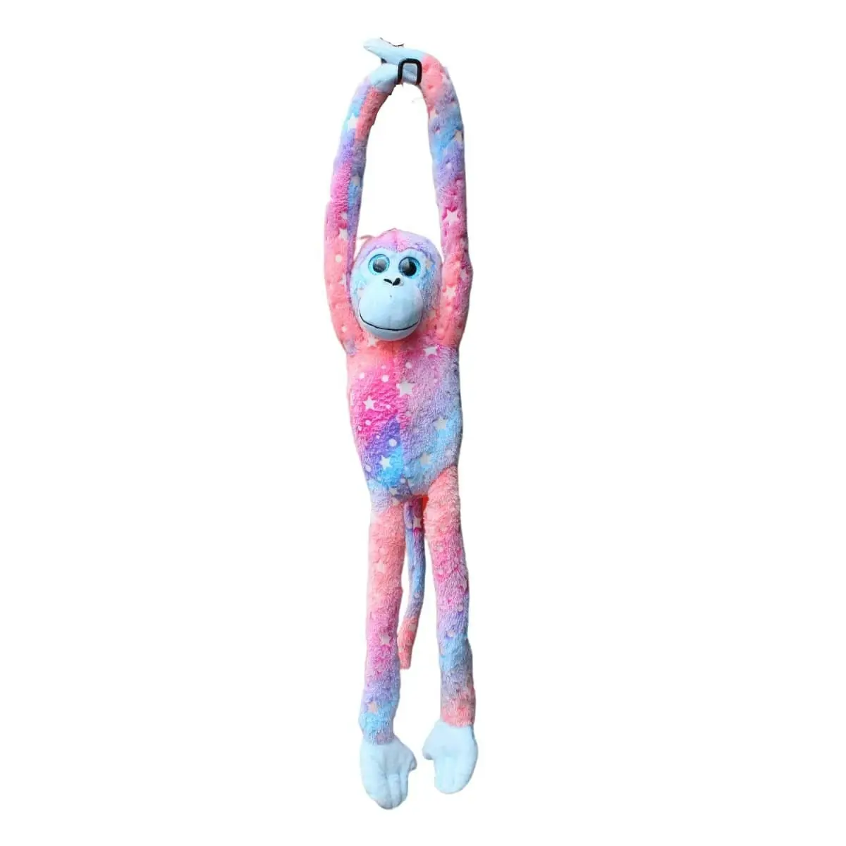 Cotton Candy - Plush Eva Hanging Monkey Pink/blue Glow In The Dark