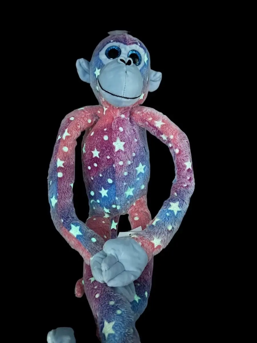 Cotton Candy - Plush Eva Hanging Monkey Pink/blue Glow In The Dark