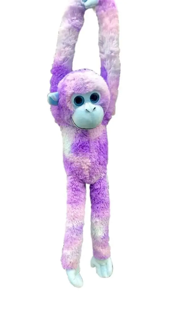 Cotton Candy - Plush Amelia Hanging Monkey Purple