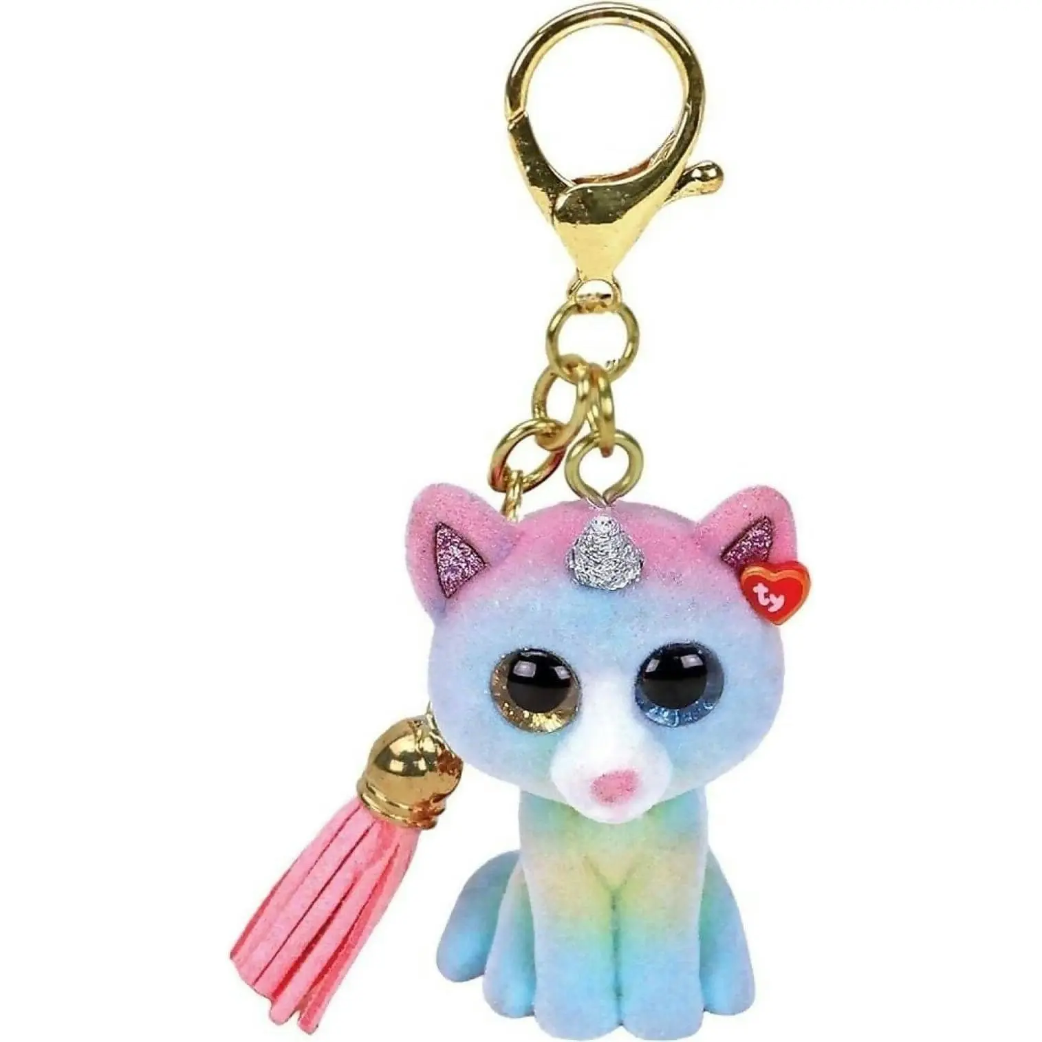 Ty - Beanie Boos Clip Heather Cat With Tassel