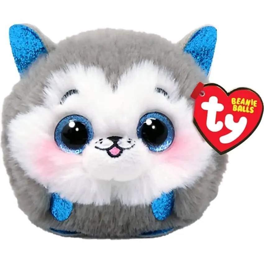 Ty Beanie Boos Balls - Slush Grey Husky - Puffies