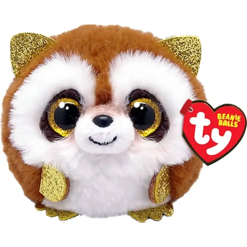 Ty Beanie Boos Balls - Pickpocket Brown Racoon - Puffies