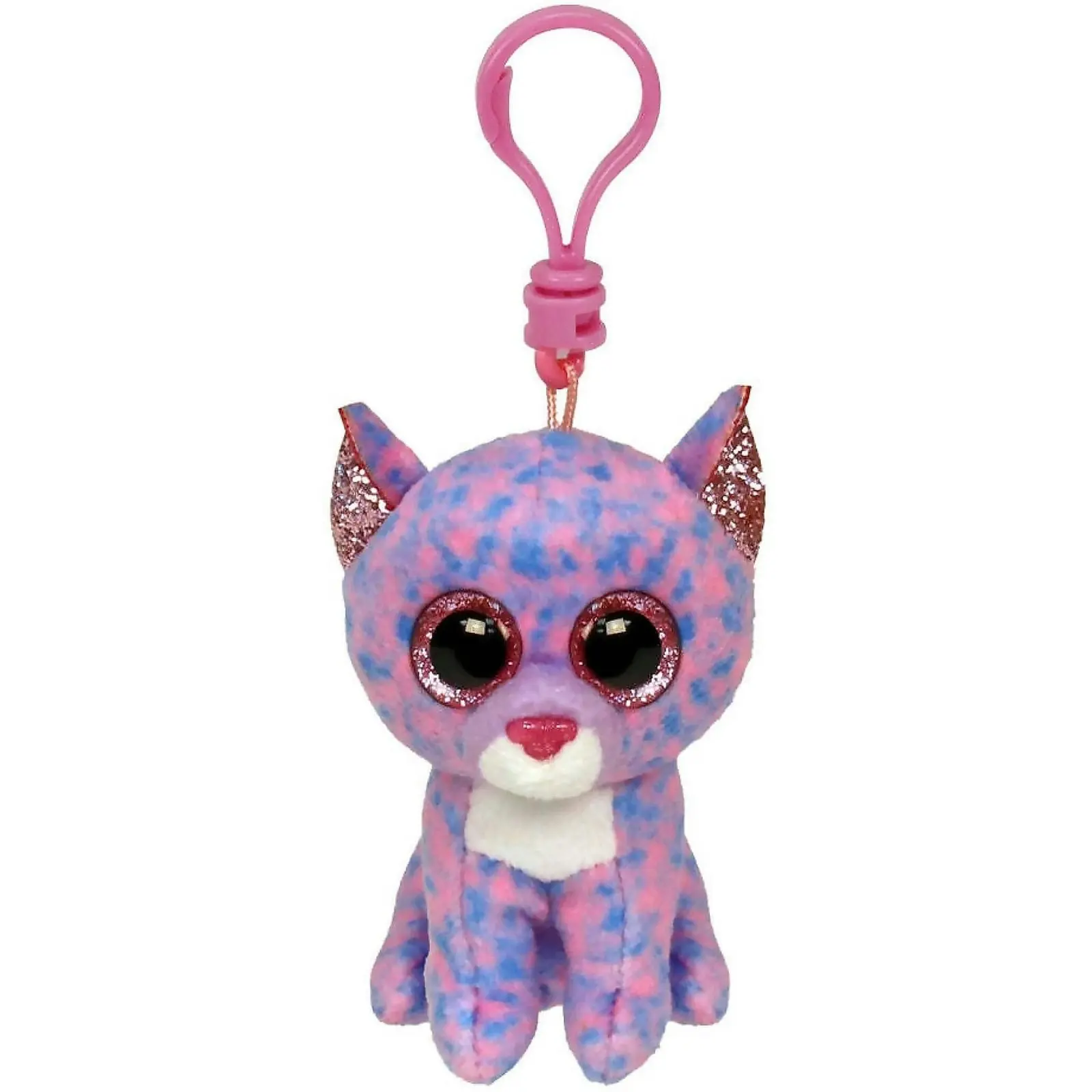 Ty - Beanie Boos - Clip On Cassidy The Lavender Cat 10cm