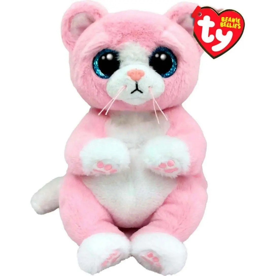 Ty Beanie Bellies - Lillibelle Pink Cat Small 20cm