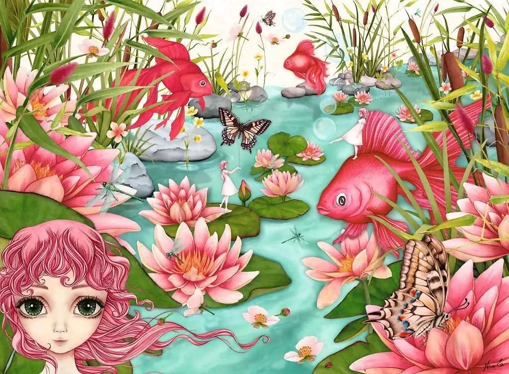 Ravensburger - Minu's Pond Daydream Jigsaw Puzzle 500 Pieces