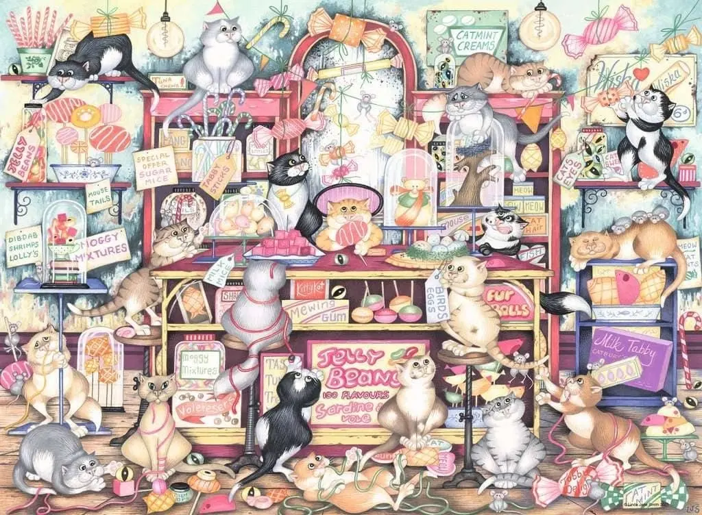 Ravensburger - Mr Catkins Confectionery Jigsaw Puzzle 500 Pieces