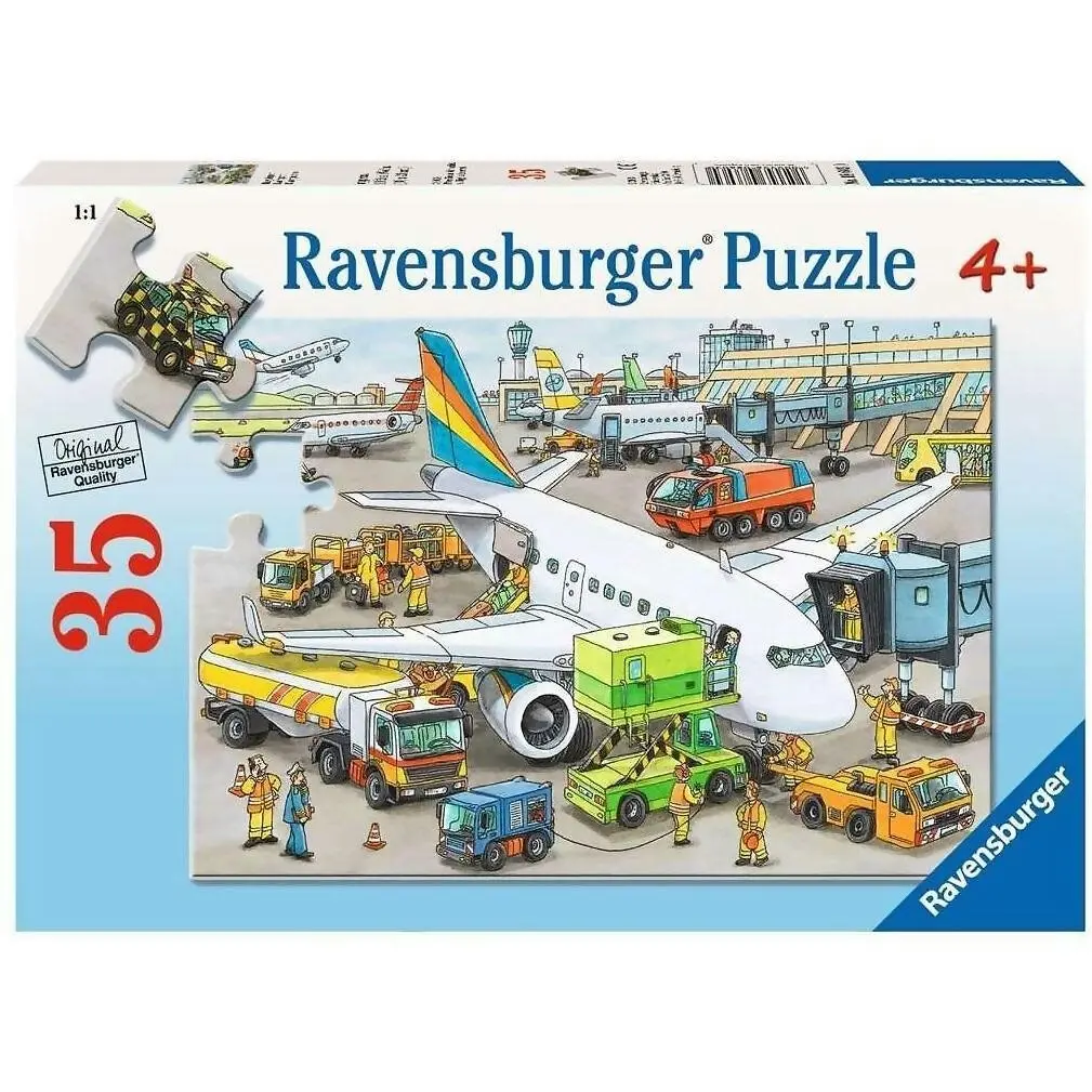 Ravensburger - Busy Airport Jigsaw Puzzle 35 Pieces