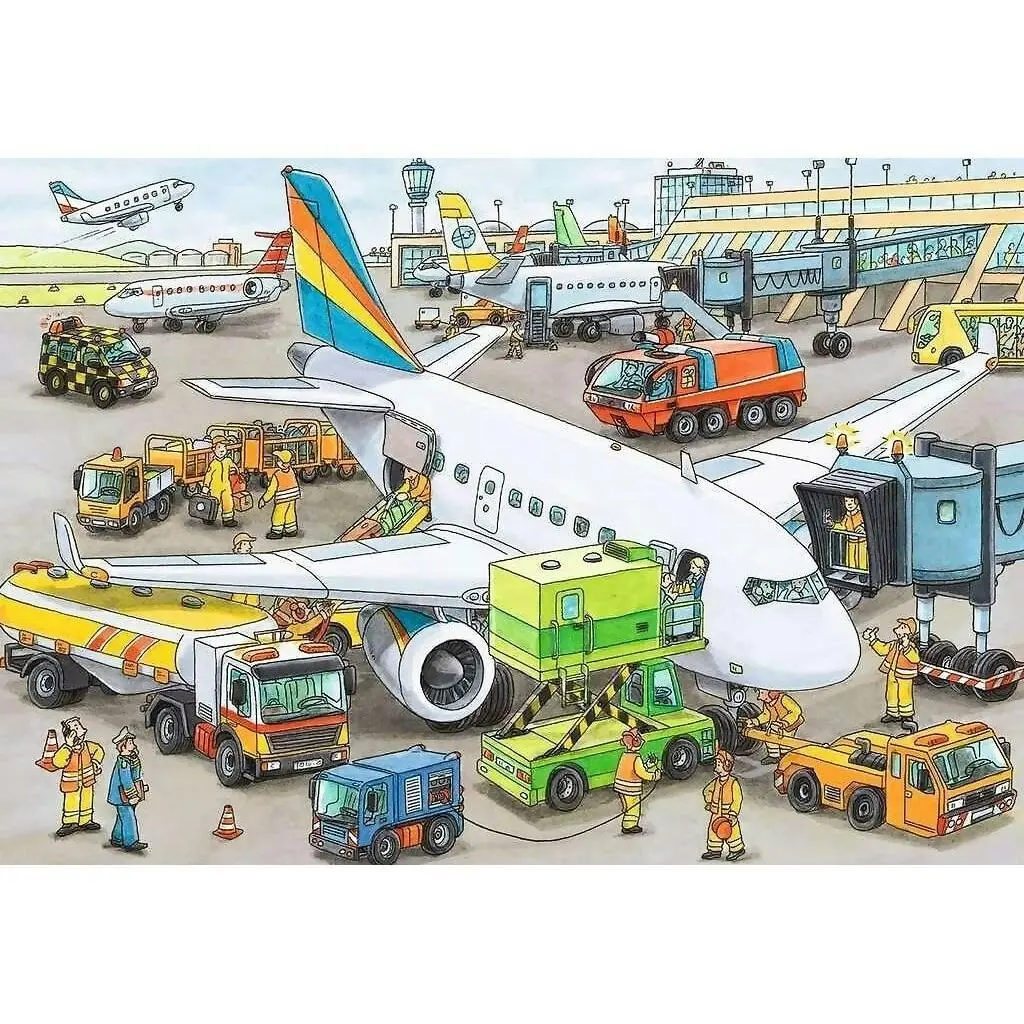 Ravensburger - Busy Airport Jigsaw Puzzle 35 Pieces