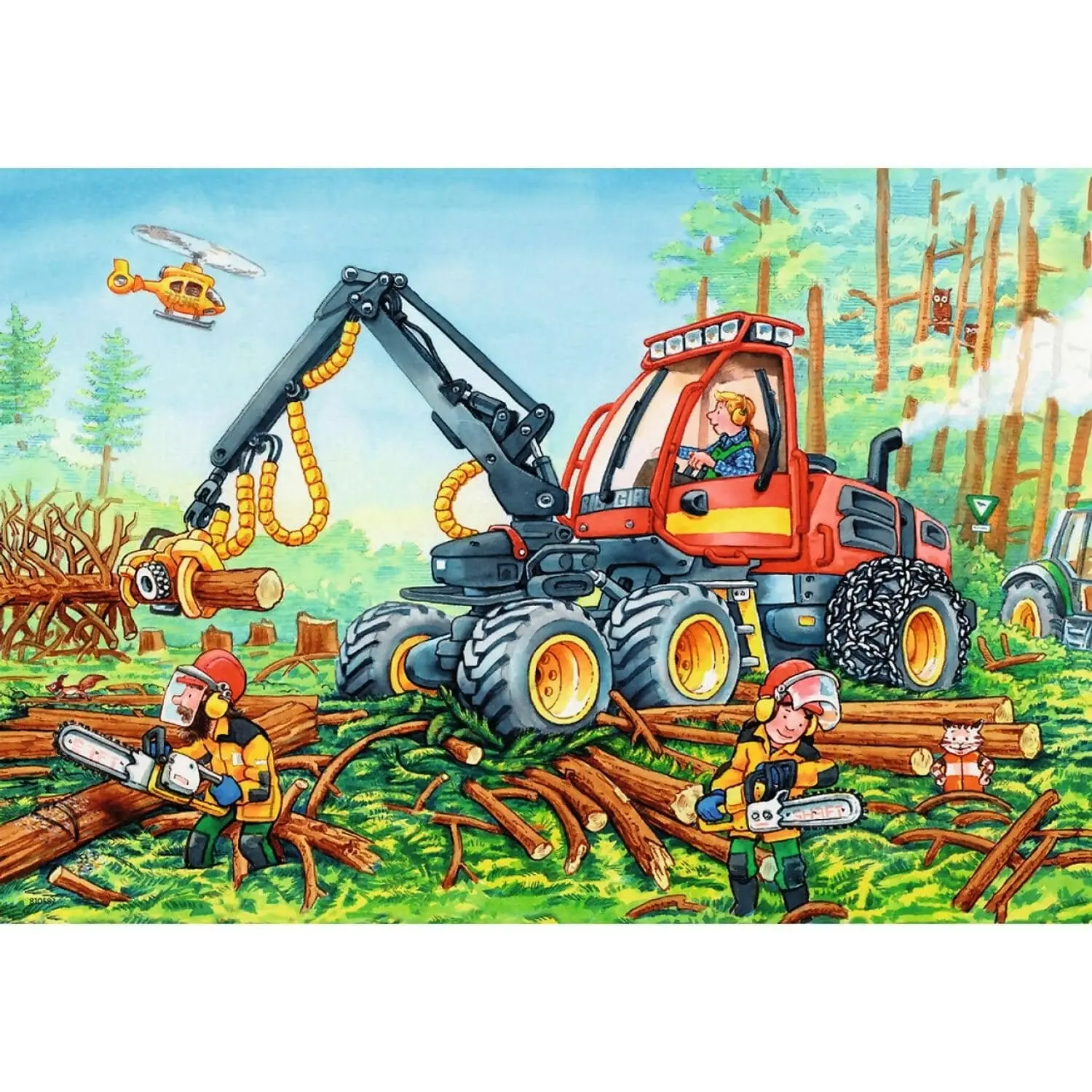 Ravensburger - Diggers At Work Jigsaw Puzzle 2x24 Pieces