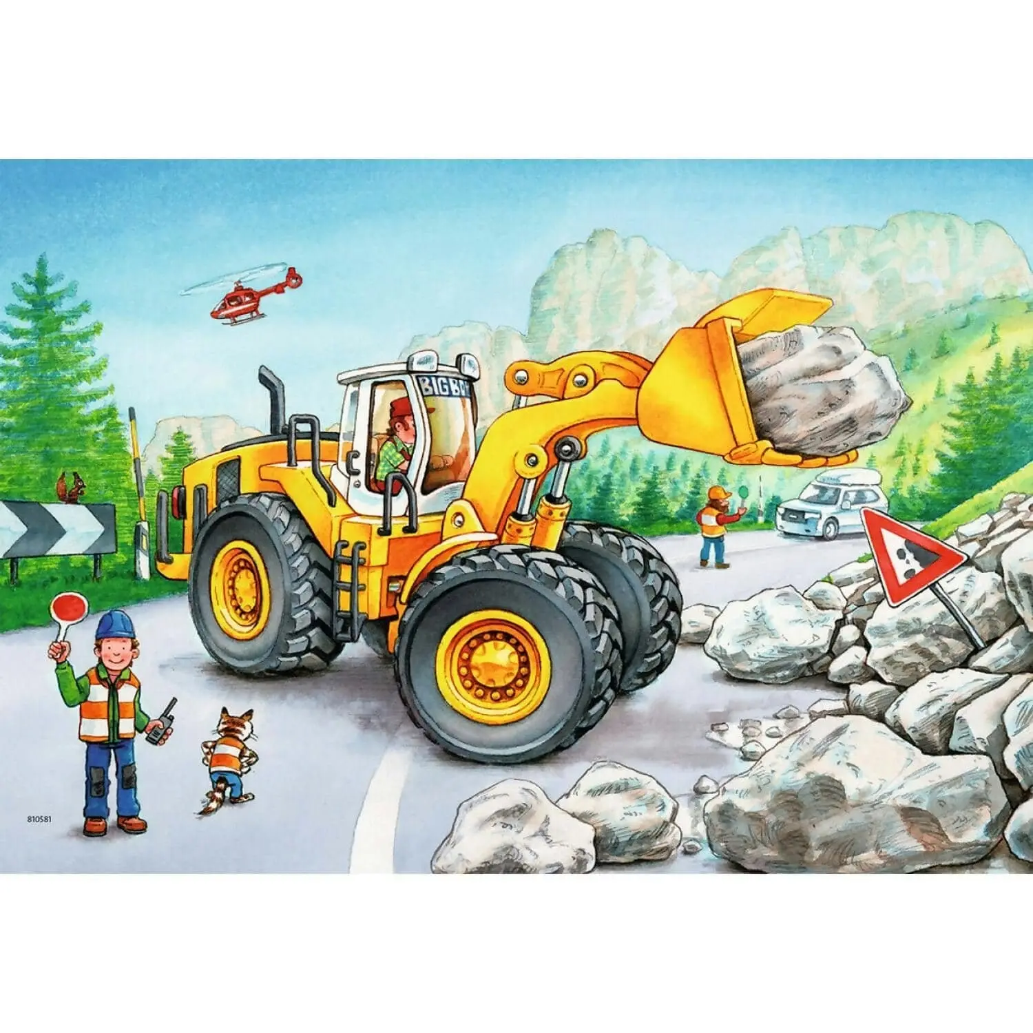 Ravensburger - Diggers At Work Jigsaw Puzzle 2x24 Pieces