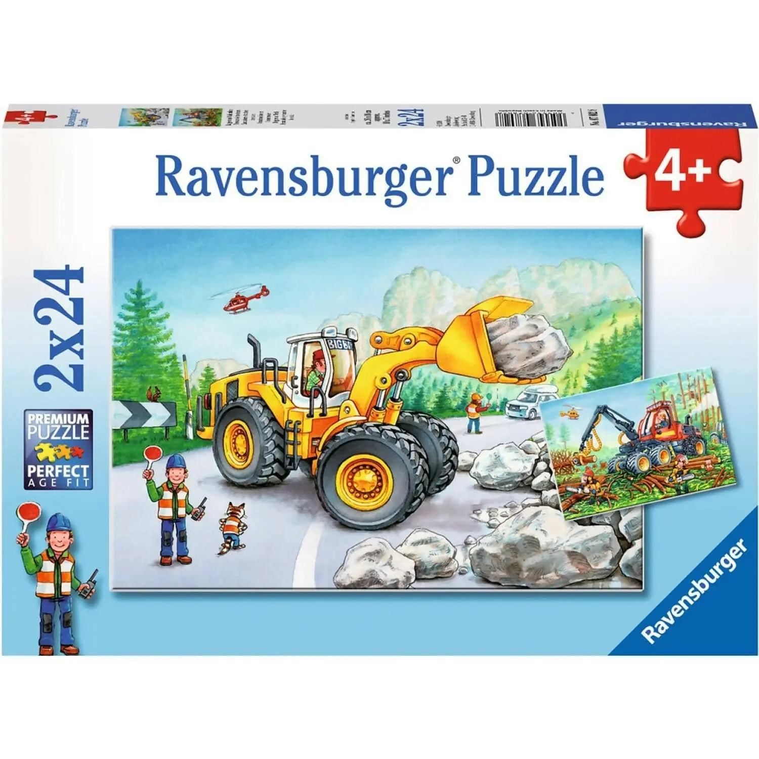 Ravensburger - Diggers At Work Jigsaw Puzzle 2x24 Pieces