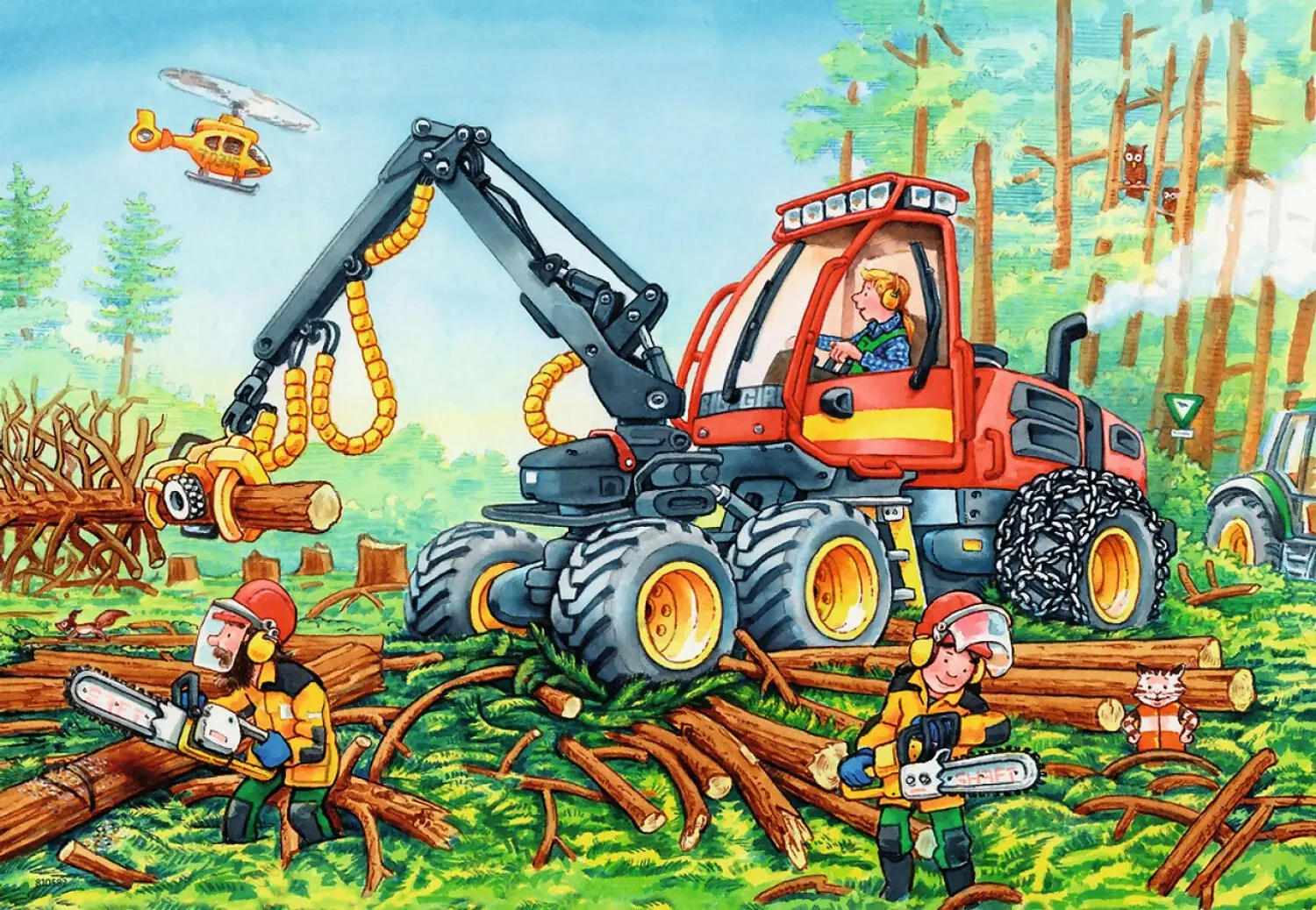 Ravensburger - Diggers At Work Jigsaw Puzzle 2x24 Pieces