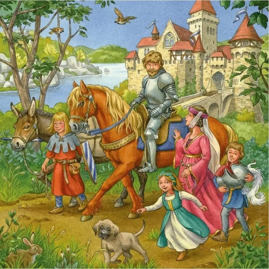 Ravensburger - Life Of The Knight Jigsaw Puzzle 3x49 Pieces