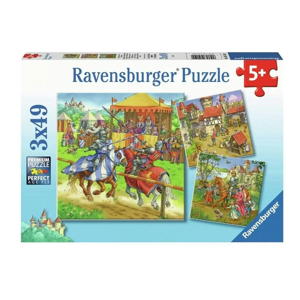 Ravensburger - Life Of The Knight Jigsaw Puzzle 3x49 Pieces