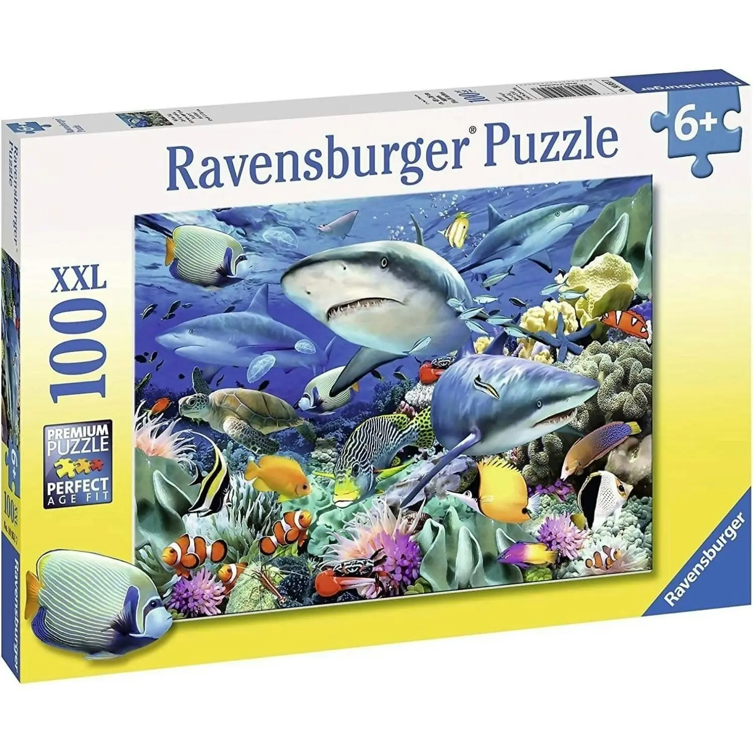 Ravensburger - Reef Of The Sharks Jigsaw Puzzle Xxl 100 Pieces