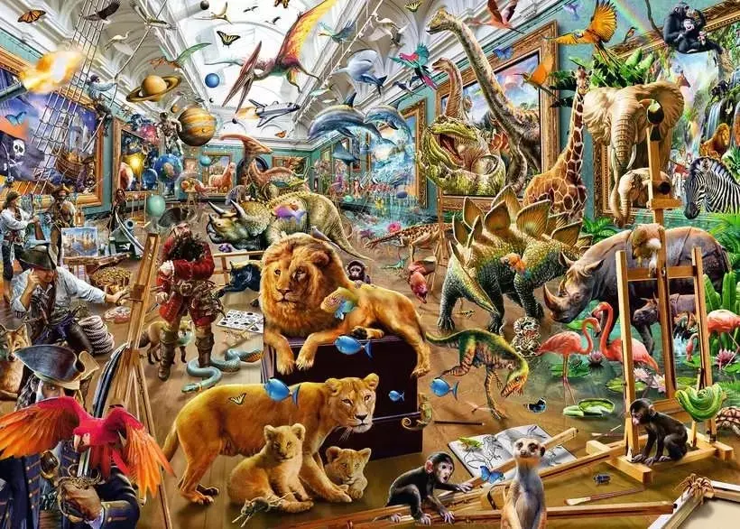 Ravensburger - Chaos In The Gallery Jigsaw Puzzle 1000 Pieces