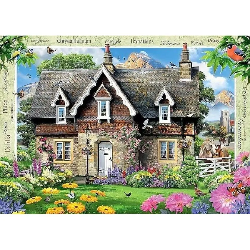 Ravensburger - Hillside Cottage - Country Collection 15 Jigsaw Puzzle 1000 Pieces