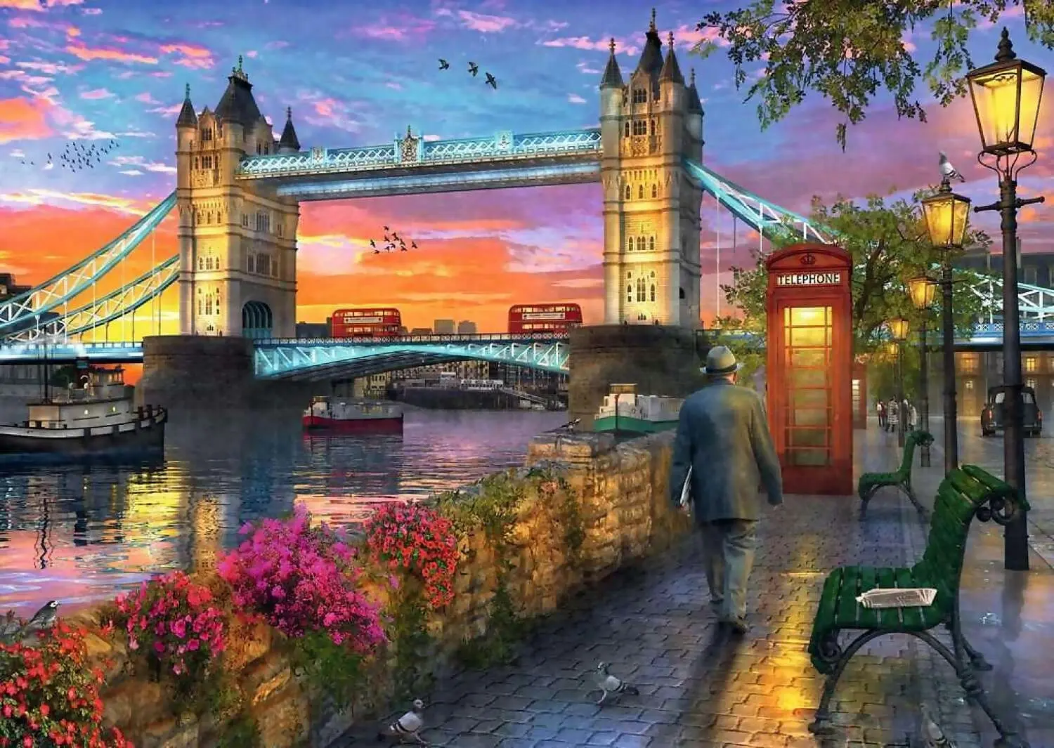 Ravensburger - Tower Bridge At Sunset Jigsaw Puzzle 1000 Pieces