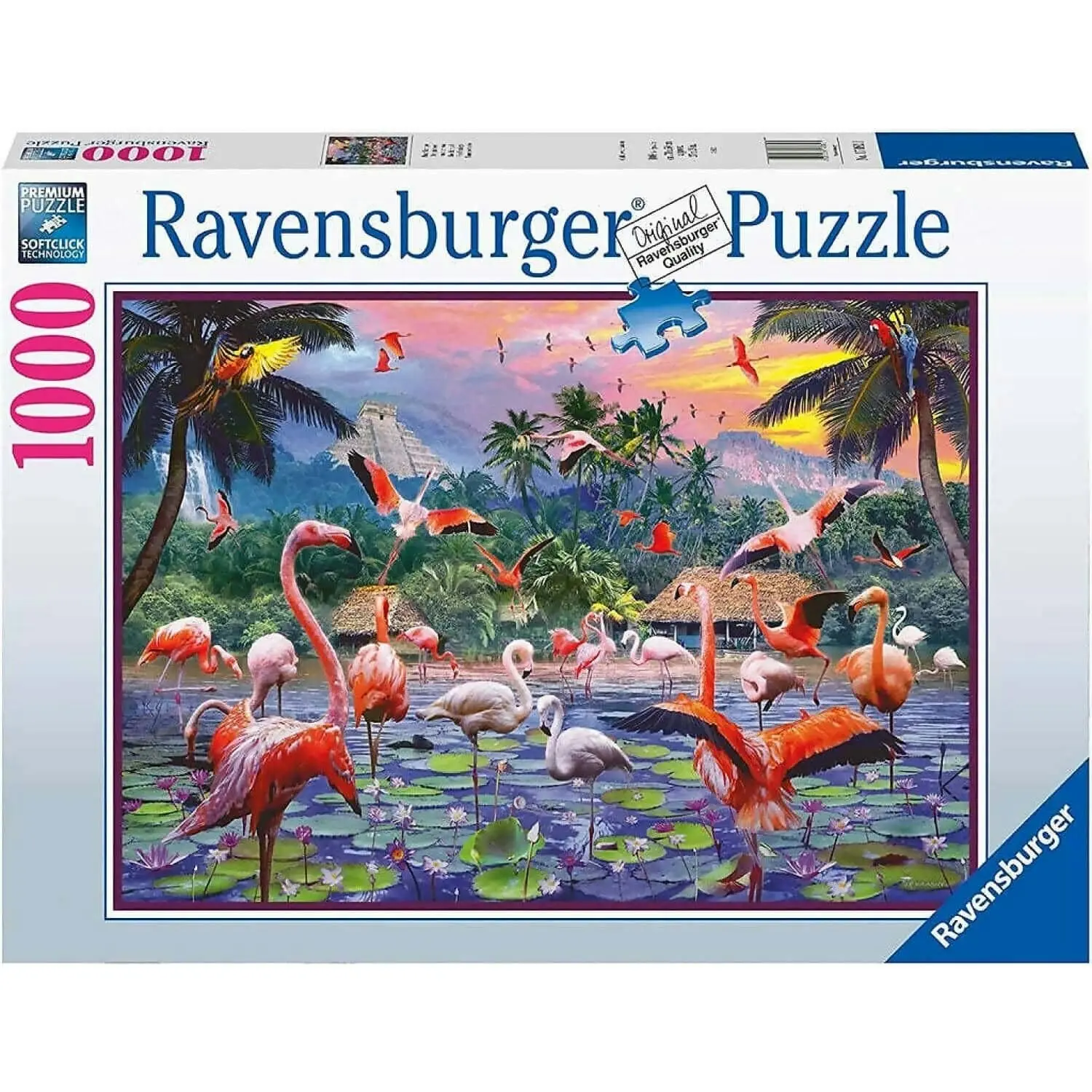 Ravensburger - Pink Flamingos Jigsaw Puzzle 1000 Pieces