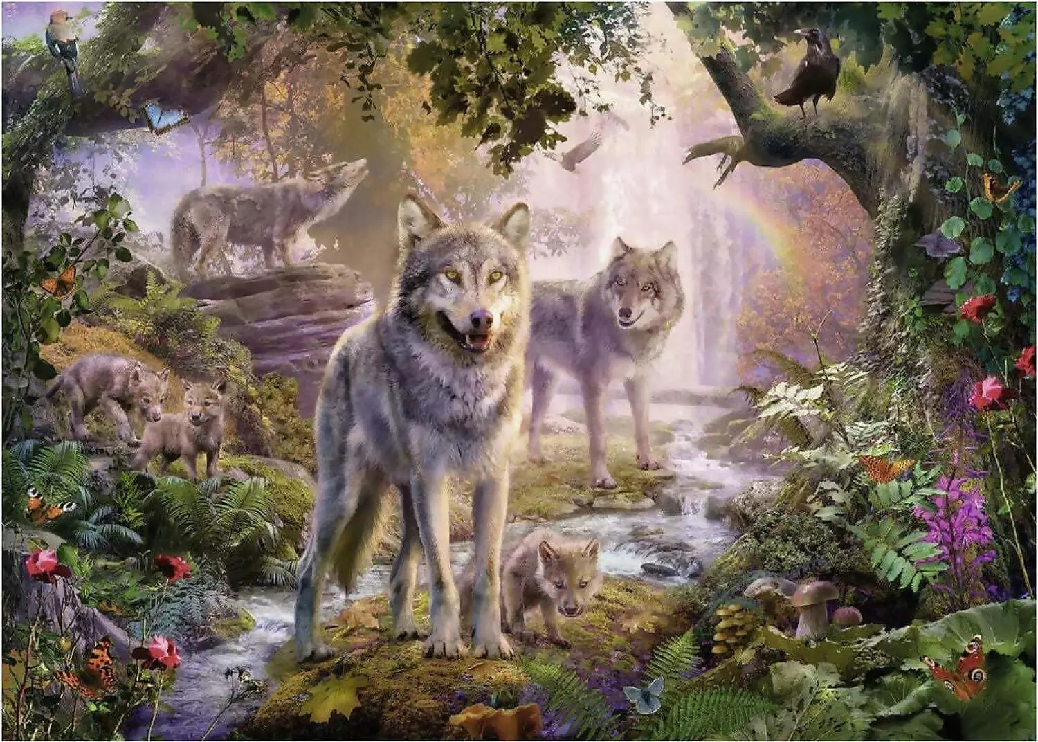 Ravensburger - Summer Wolves Jigsaw Puzzle 1000 Pieces