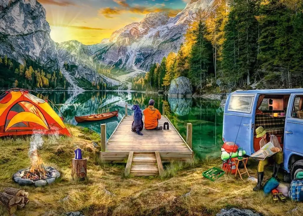 Ravensburger - Immersed In Nature Camping Holiday Jigsaw Puzzle 1000 Pieces