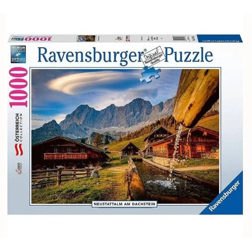 Ravensburger - Neustattalm Dachstein Mountains Jigsaw Puzzle 1000 Pieces