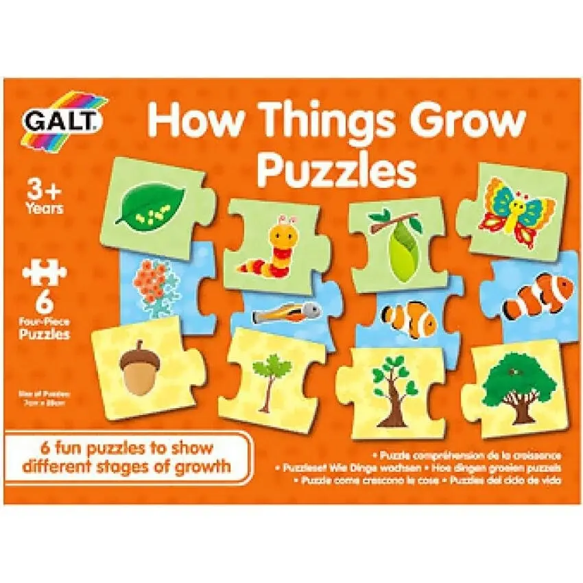 Galt - How Things Grow Jigsaw Puzzle 6 X 4pcs