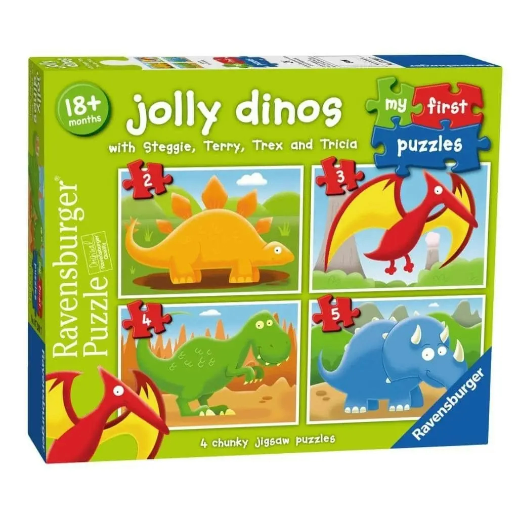 Ravensburger - Jolly Dino My First 2 3 4 5 Pieces Jigsaw Puzzle