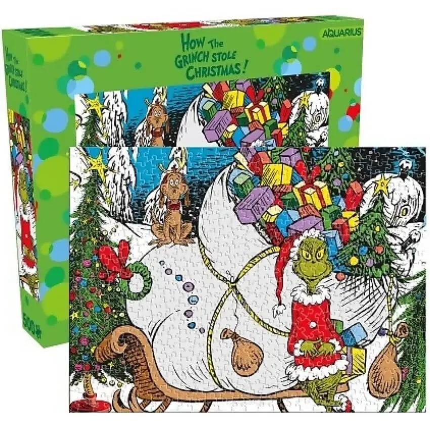 AQUARIUS - The Grinch Sleigh Jigsaw Puzzle 500pc