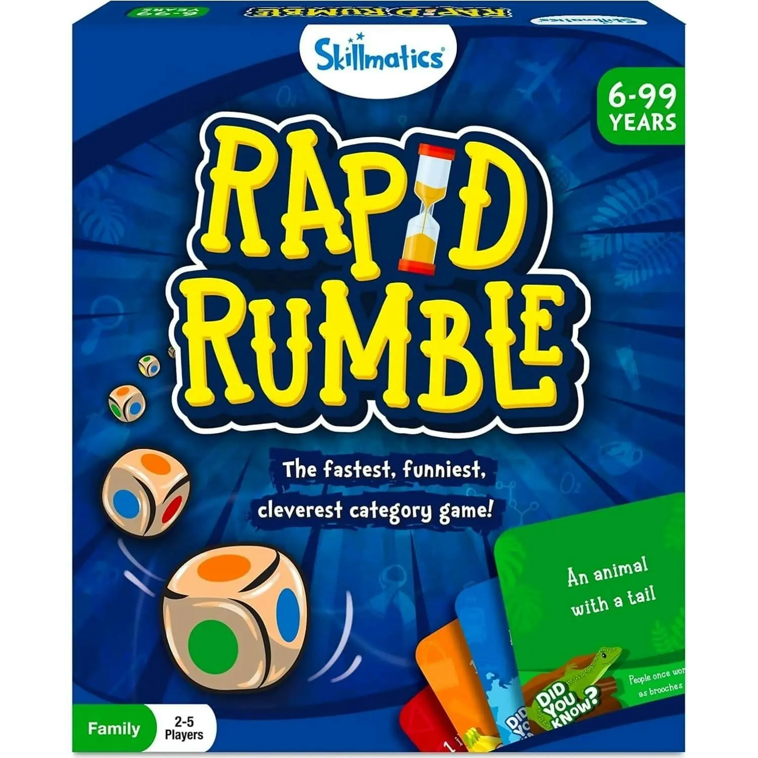 Skillmatics - Rapid Tumble Dice And Gard Category Game