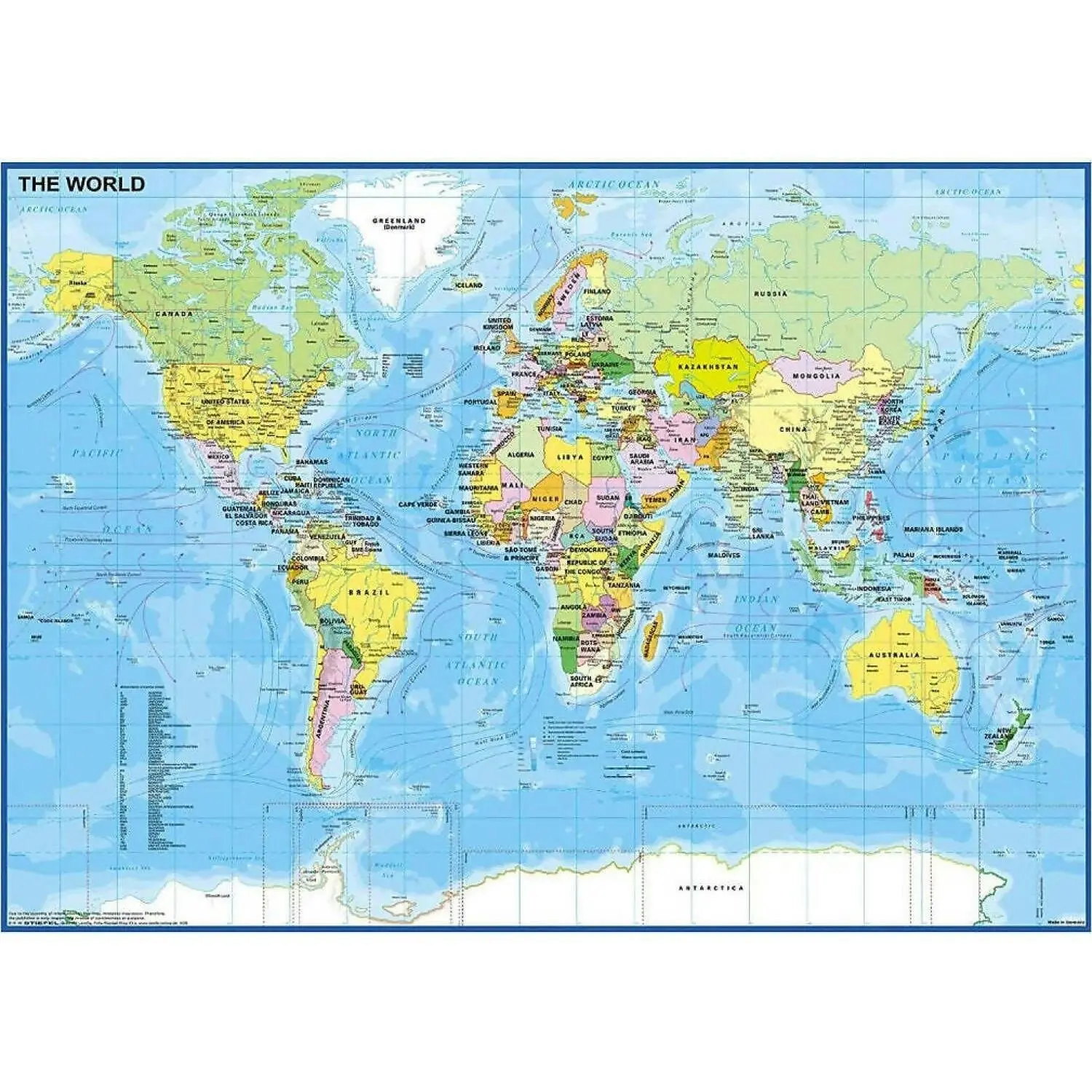 Ravensburger - Map Of The World Jigsaw Puzzle 200 Pieces Xxl