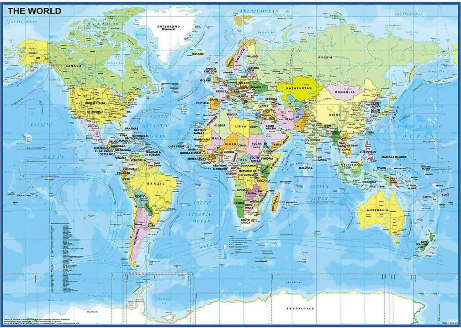 Ravensburger - Map Of The World Jigsaw Puzzle 200 Pieces Xxl