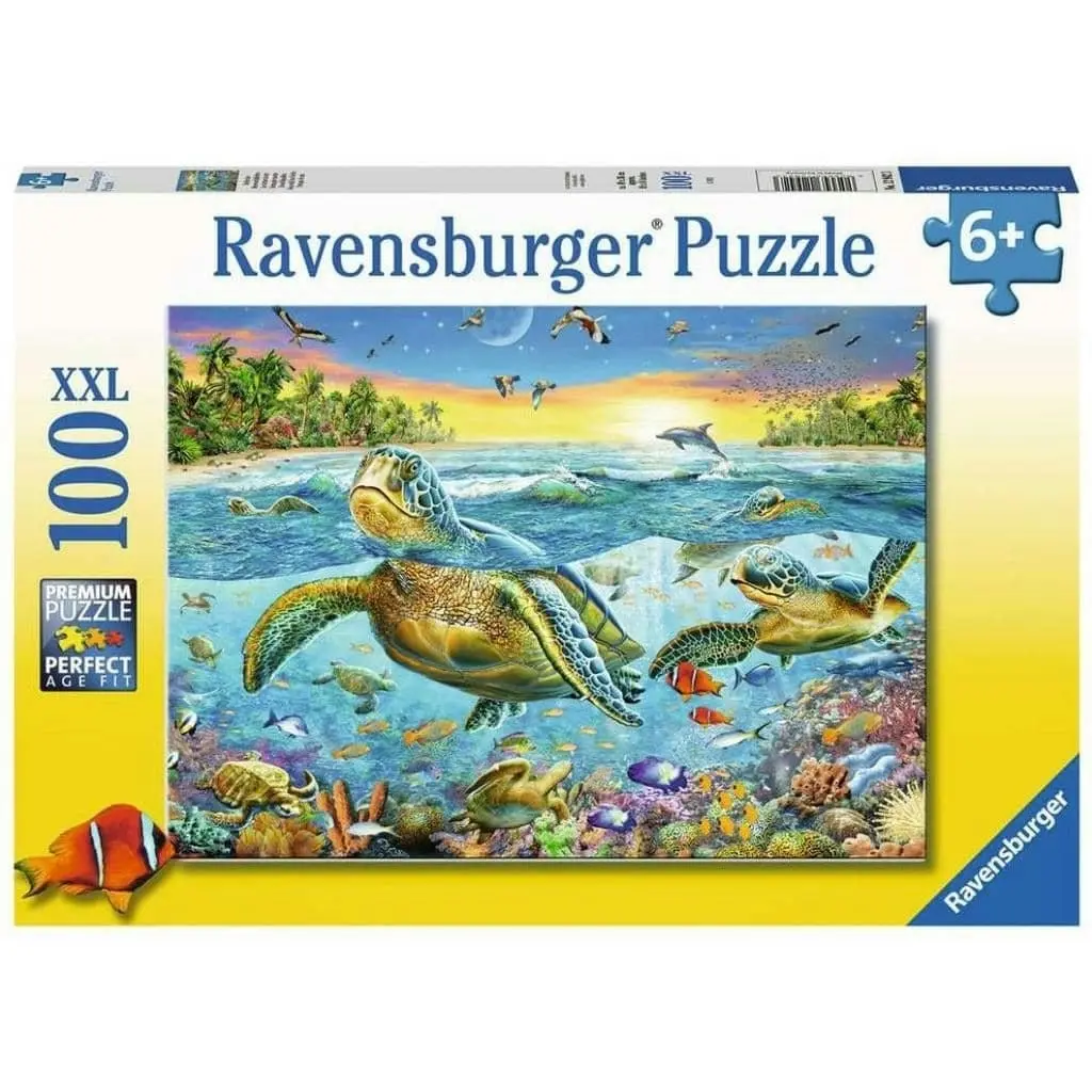 Ravensburger - Swim With Sea Turtles Puzzle 100 Pieces Xxl