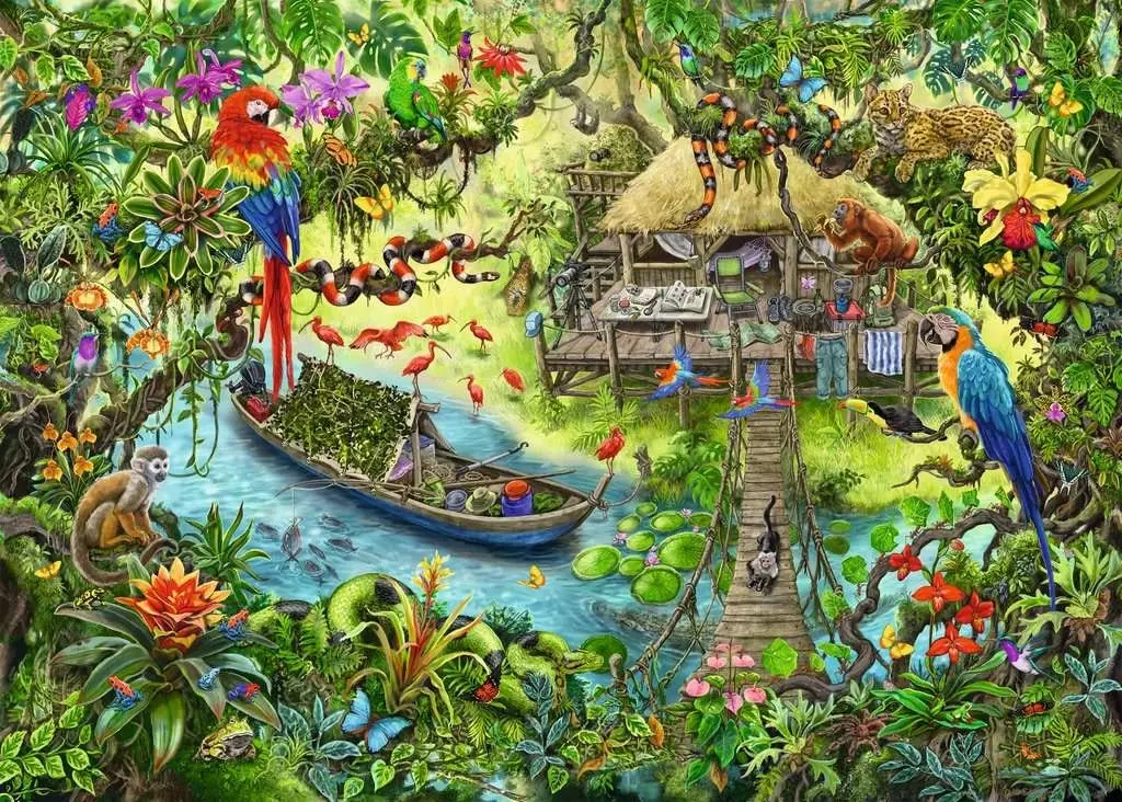 Ravensburger - Kids Escape Jungle Journey Jigsaw Puzzle 368 Pieces