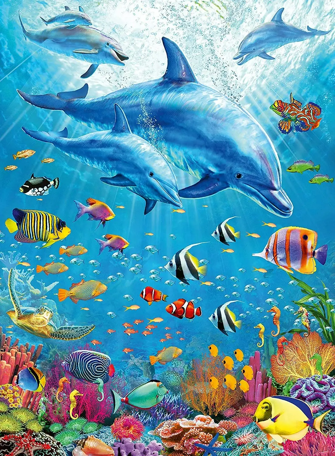 Ravensburger - Pod Of Dolphins Jigsaw Puzzle 100 Pieces