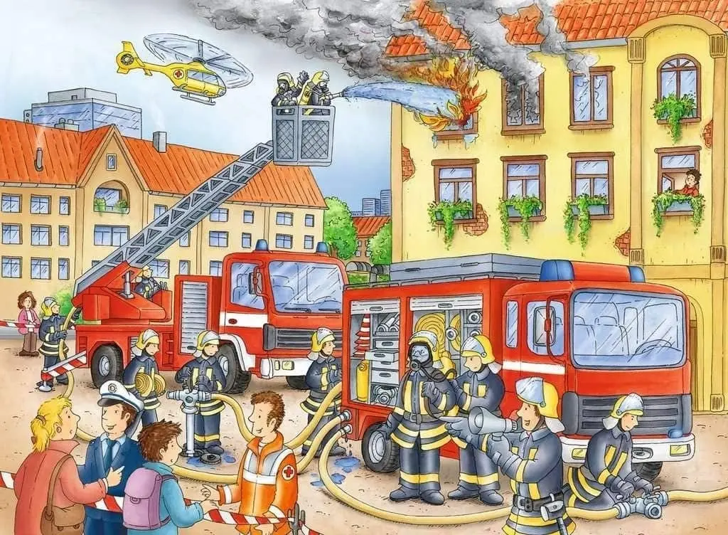 Ravensburger - Fire Department - 100 Pieces Jigsaw Puzzle