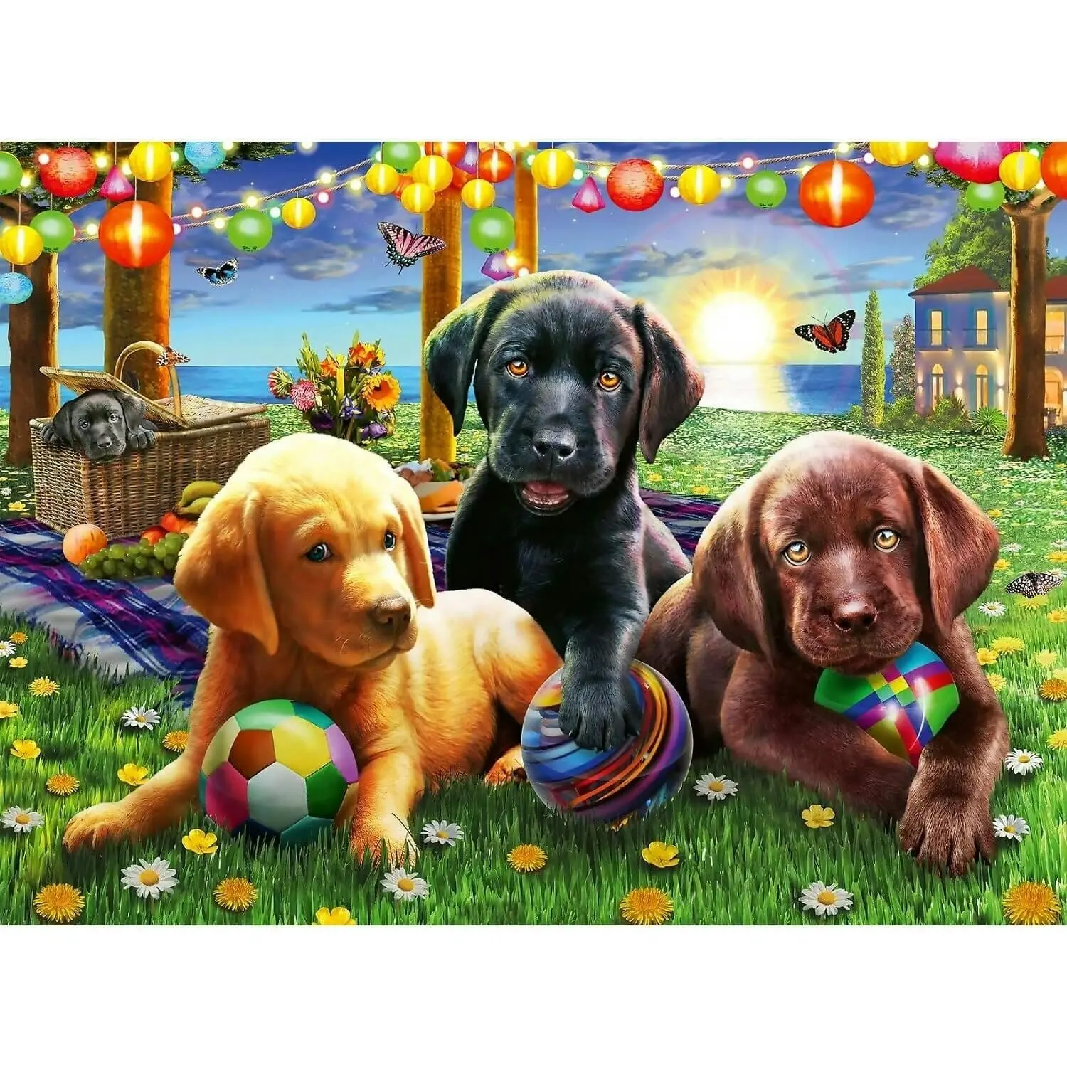 Ravensburger - Puppy Picnic Jigsaw Puzzle 100pc