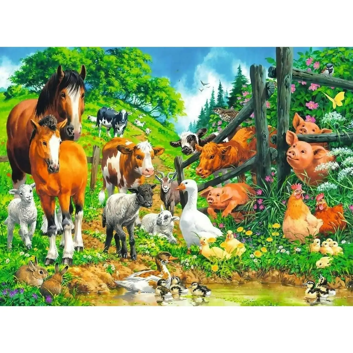 Ravensburger - Animal Get Together Jigsaw Puzzle 100pc