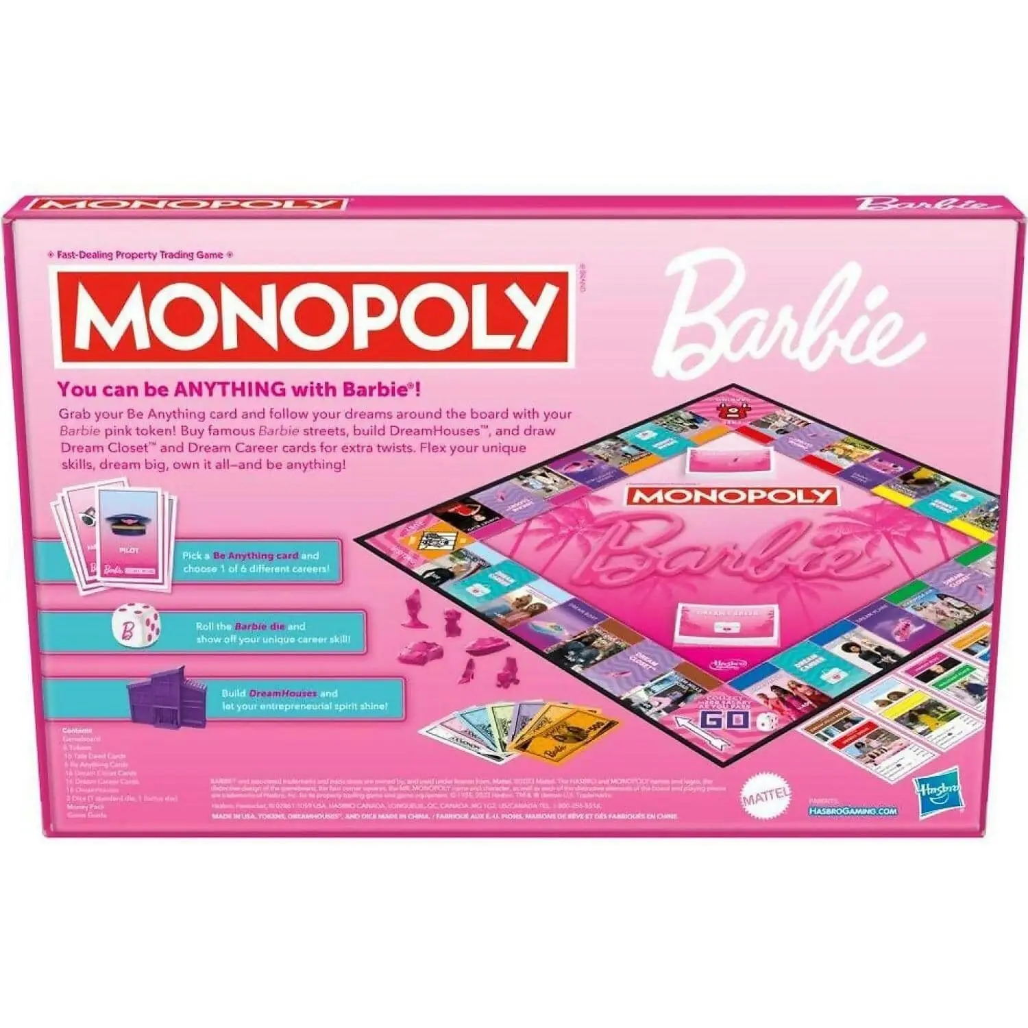 Monopoly - Barbie Edition Board Game - Hasbro