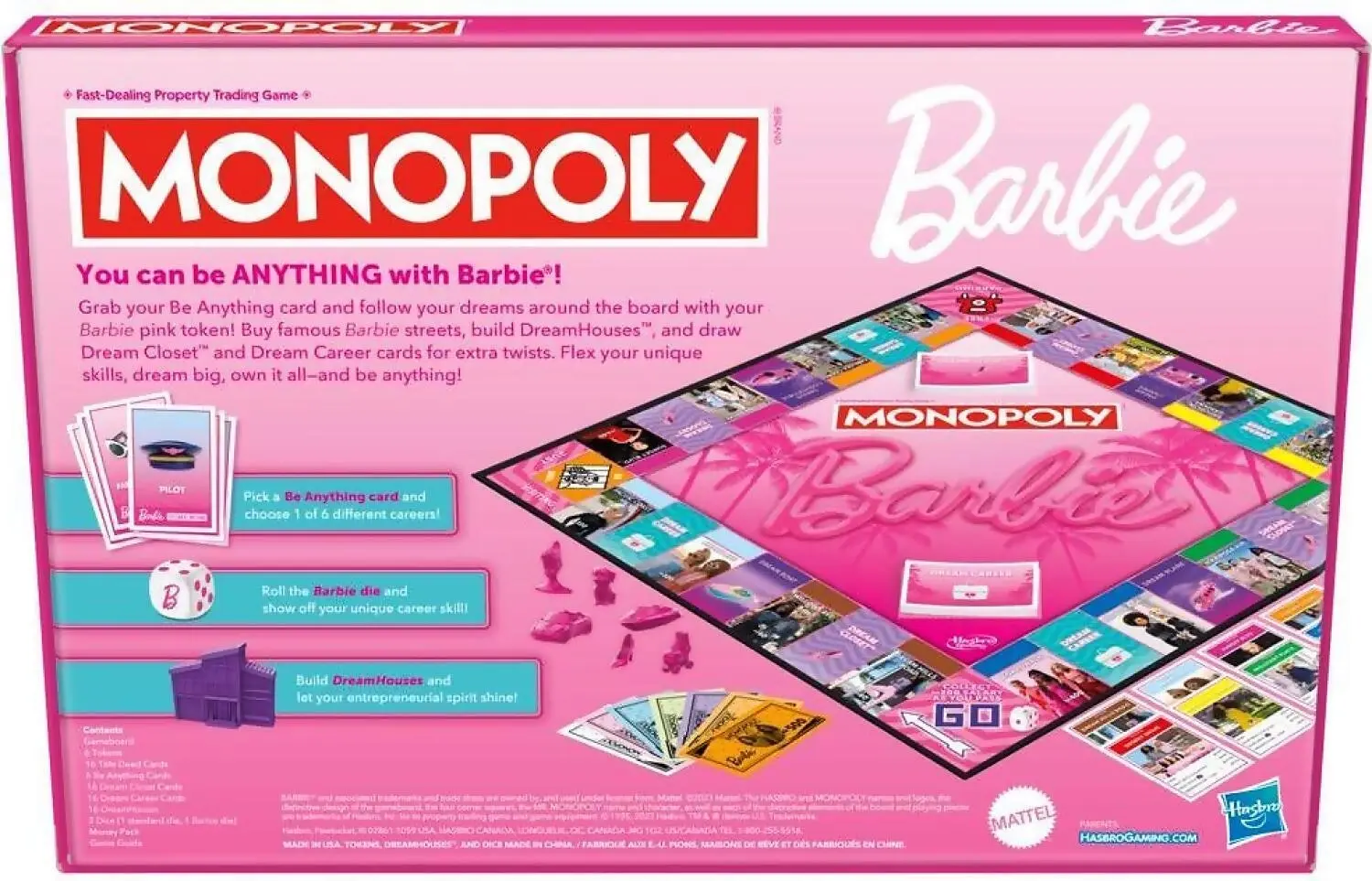 Monopoly - Barbie Edition Board Game - Hasbro