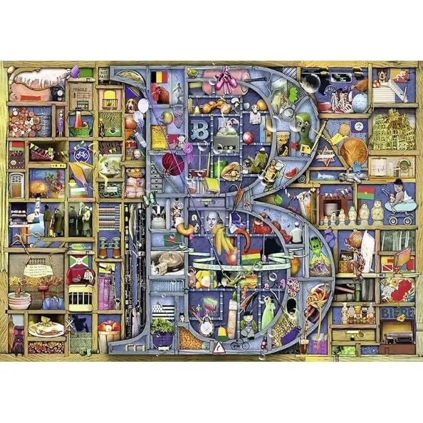 Ravensburger - Awesome Alphabet B Jigsaw Puzzle 1000 Pieces