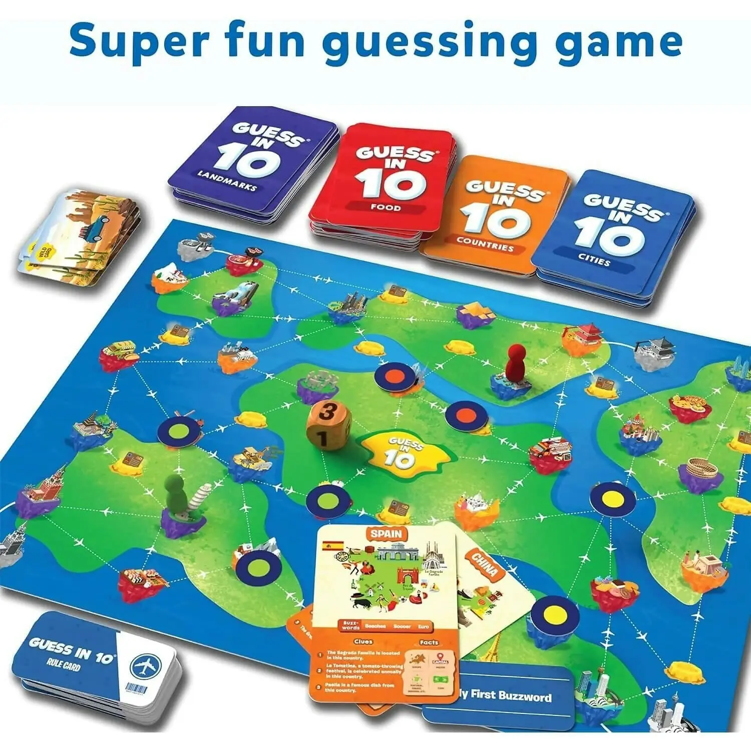 Skillmatics - Around The World With Guess In 10 Board Game