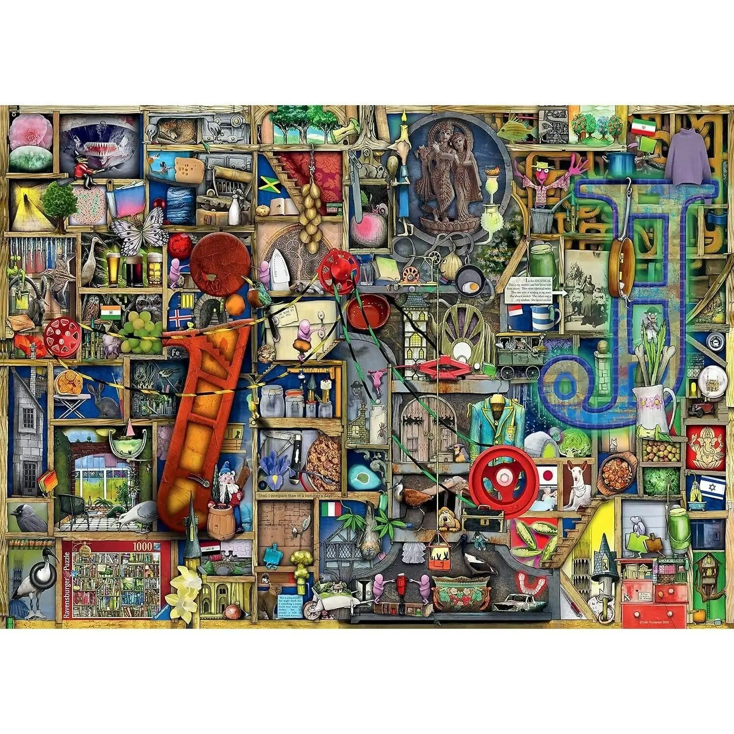 Ravensburger - Awesome Alphabet I & J Jigsaw Puzzle 1000pc