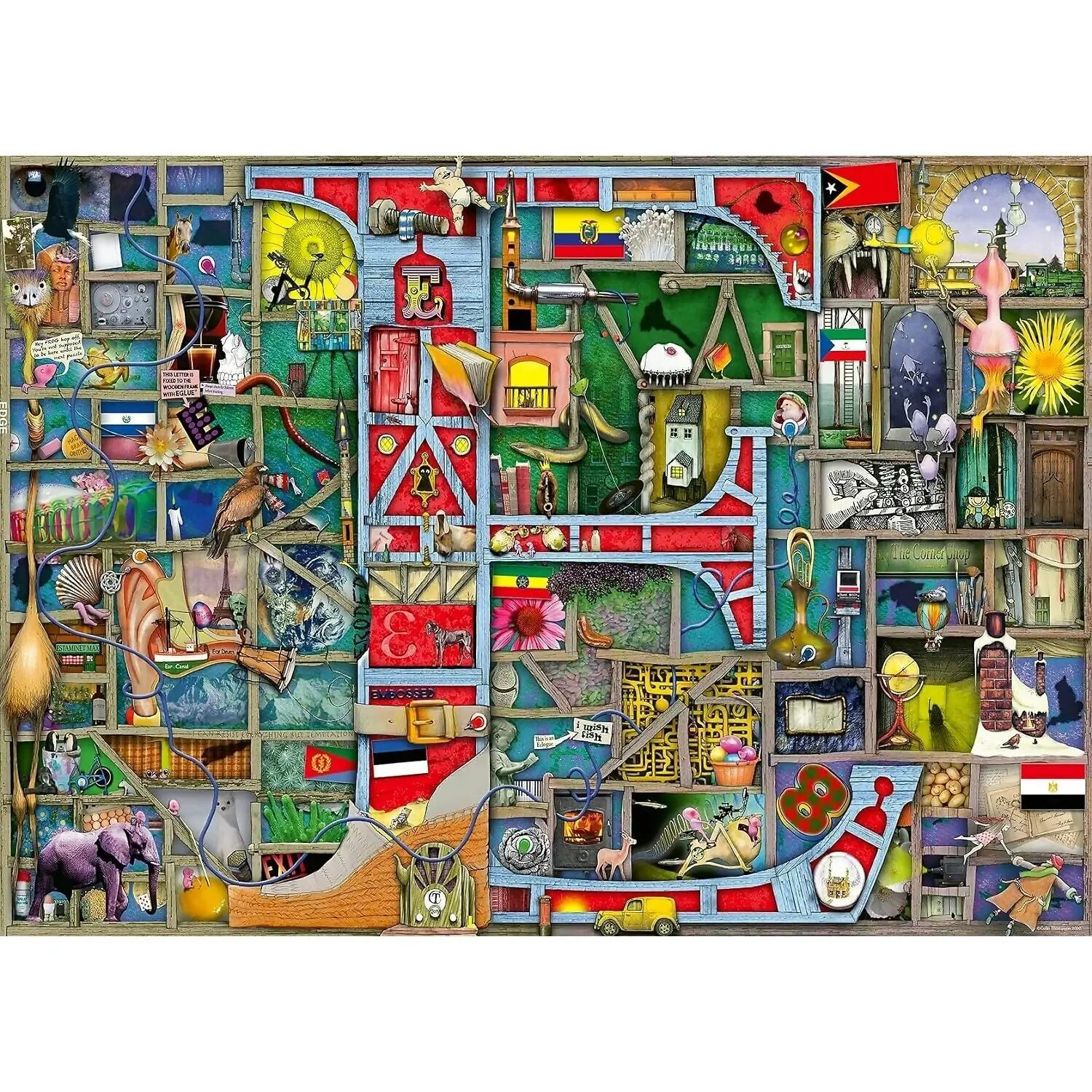 Ravensburger - Awesome Alphabet - E Is For - Jigsaw Puzzle 1000pc